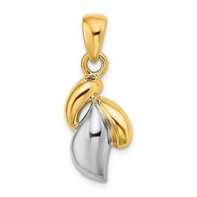 Polished Contemporary Pendant 14k Two-tone Gold K9740, MPN: K9740,