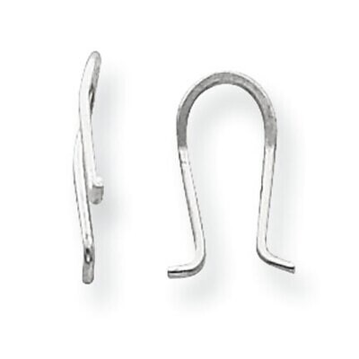 .54 x .33 inch Omega Wire Earring Component Sterling Silver SS3214, MPN: SS3214,