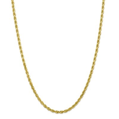 Leslie&#39;s 4mm Diamond Cut Rope Chain 18 Inch 10k Gold HB-5266-18, MPN: 5266-18, 191101754319