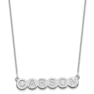 6 Letter Bubble Necklace 10k White Gold 10XNA1320W, MPN: 10XNA1320W,