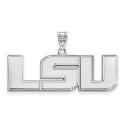Louisiana State University Large Pendant 10k White Gold 1W004LSU, MPN: 1W004LSU, 886774772110