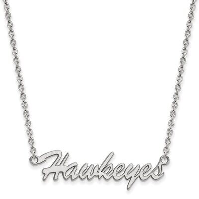 University of Iowa Medium Pendant with Chain Necklace Sterling Silver SS082UIA-18, MPN: SS082UIA-18…