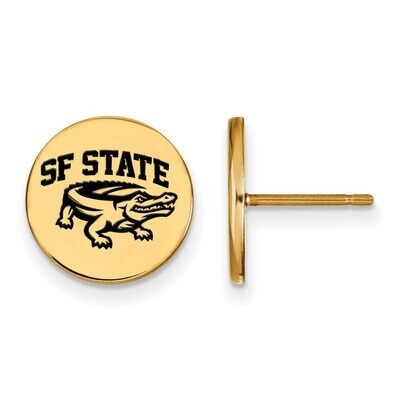 San Francisco State University Small Enamel Disc Earring Gold-plated Silver GP004SFU, MPN: GP004SFU…