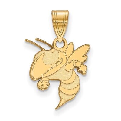 Georgia Institute of Technology Medium Pendant Gold-plated Silver GP043GT, MPN: GP043GT, 8867749427…