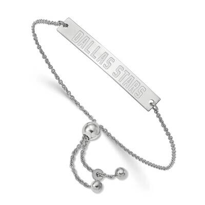 Dallas Stars Small Bar Adjustable Bracelet Sterling Silver SS022STA-9, MPN: SS022STA-9, 191101485978