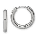 3mm Hinged Hoop Earrings Stainless Steel Polished SRE1469, MPN: SRE1469, 191101866357