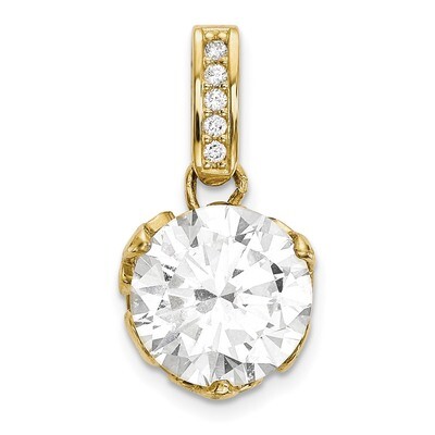 CZ Pendant 10k Polished Gold 10YC383, MPN: 10YC383, 883957733494