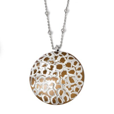 Chocolate Rhodium Necklace Sterling Silver F127