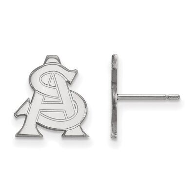 Arizona State University Small Post Earring 10k White Gold 1W031AZS, MPN: 1W031AZS, 886774785639