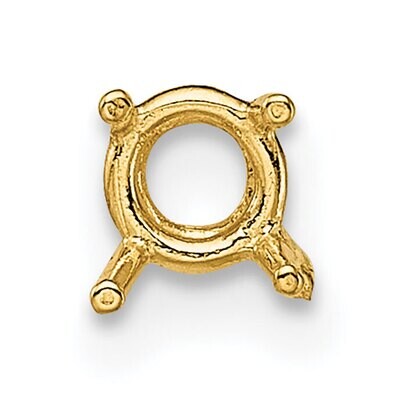Round 4-Prong Basket .02ct. Setting 14k Yellow Gold YG113, MPN: YG113,