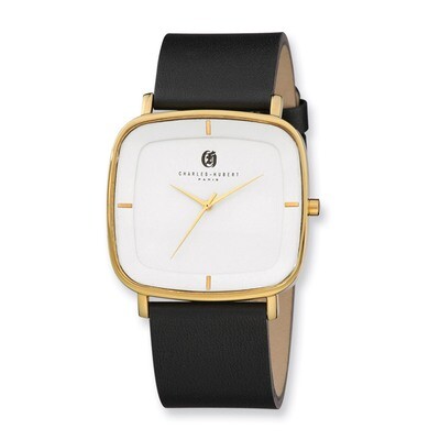 Charles Hubert IP-plated Stainless Steel White Dial Quartz Watch XWA4280, MPN: XWA4280, 848870005677