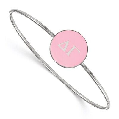 Delta Gamma Enameled Slip-on Bangle Sterling Silver SS024DG-7, MPN: SS024DG-7, 886774604282