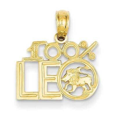 100% Leo Pendant 14k Gold D4058, MPN: D4058, 637218031580