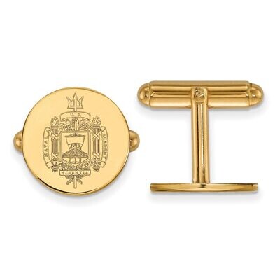 Navy Crest Cufflinks 14k Yellow Gold 4Y038USN, MPN: 4Y038USN, 886774880365