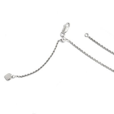 Leslie&#39;s Adjustable Rope Chain 22 Inch - Sterling Silver HB-FC14-22, MPN: FC14-22, 886774541716
