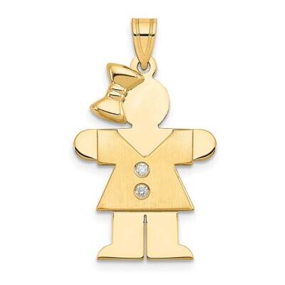 A Diamond Kid Pendant 14k Gold XK461A, MPN: XK461A, 883957230306