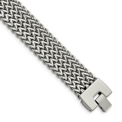 Woven 7.5 Inch Bracelet 7.5 Inch Stainless Steel Polished SRB1484-7.5 by Chisel, MPN: SRB1484-7.5, …