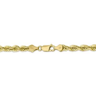 26 Inch 5.5mm Diamond-cut Rope Chain 10k Yellow Gold 10K040-26, MPN: 10K040-26, 883957938004