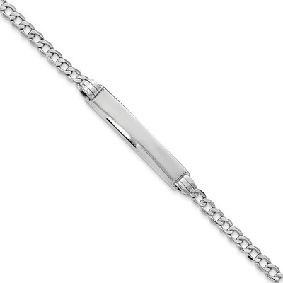 8 Inch Polished ID with Semi-Solid Cuban Bracelet 14k white Gold DCID106W-8, MPN: DCID106W-8, 88395…