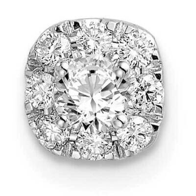 Diamond Si1/Si2 G H I Cushion Halo Pendant 14k White Gold Lab Grown PM6636-025-WLG, MPN: PM6636-025…