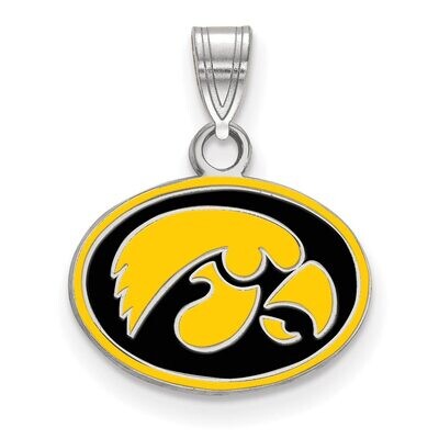 University of Iowa Small Enamel Pendant Sterling Silver SS059UIA, MPN: SS059UIA, 886774724829