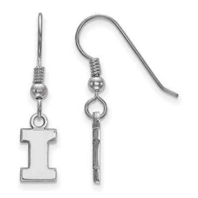 University of Illinois Extra Small Dangle Earring Wire Sterling Silver SS006UIL, MPN: SS006UIL, 886…