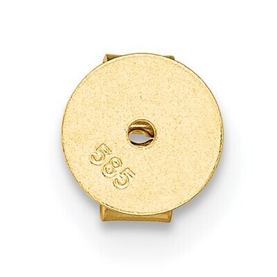 Heart Leg Friction Earring Nut 14k Yellow Gold YG2716, MPN: YG2716,