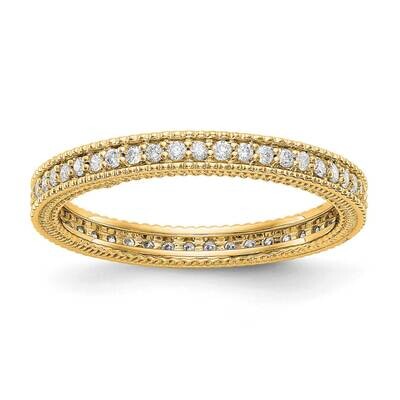 1/3CT Milgrain Edge Diamond Eternity Band 14k Gold Polished  ET0003-033-7Y4, MPN: ET0003-033-7Y4,