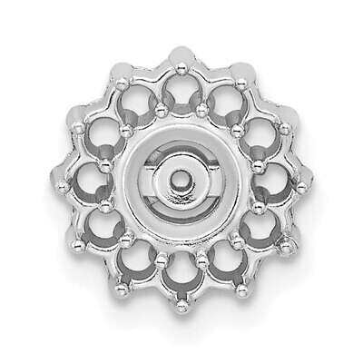 Diamond Earring Jacket Component 14k White Gold WG922, MPN: WG922,
