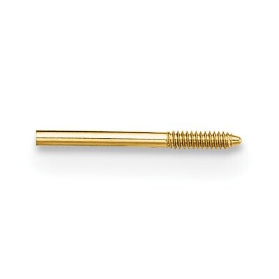 Push On Thread Off Earring Post 14k Yellow Gold YG2687, MPN: YG2687,