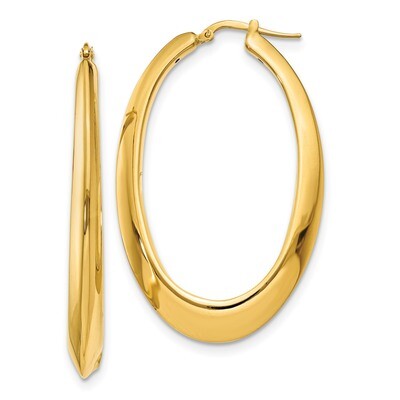 Leslie&#39;s Hoop Earrings 14k Gold Polished HB-LE1635, MPN: LE1635, 191101759307