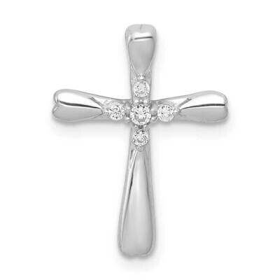 1/20Ct. Diamond 5 Stone Cross Chain Slide 14k White Gold PM5013-005-WA, MPN: PM5013-005-WA, 8839573…