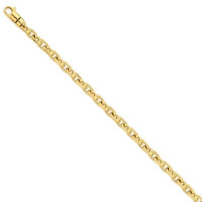 4.6mm Polished Fancy Link Chain 24 Inch 14k Gold LK436-24, MPN: LK436-24, 191101648120