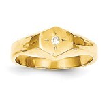 Childs .02ct. Diamond Ring Mounting 14k Gold RS656, MPN: RS656,