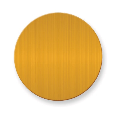 1 x 1 Round Satin Brass Plates-Sets of 6  GM3723-SB, MPN: GM3723-SB,
