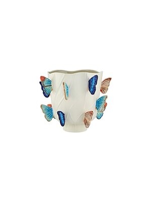 Bordallo Pinheiro Pinheiro Cloudy Butterflies By Claudia Schiffer Vase 11 Inch 65027810, MPN: 65027…