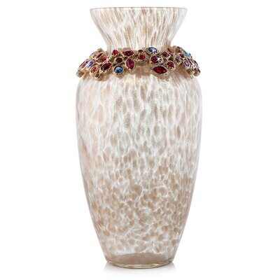 Jay Strongwater Norah Bejeweled Vase Ruby SDH2562-224, MPN: SDH2562-224, 848510042604