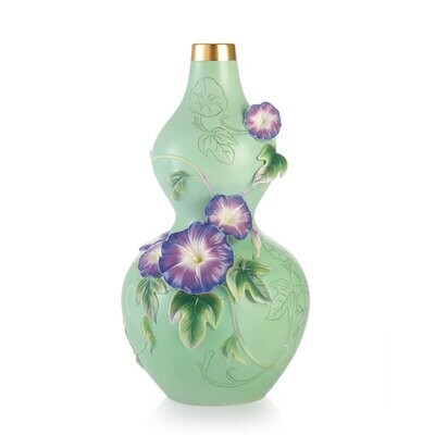 Franz Porcelain Destiny Morning Glory Vase Limited Editon of 2000 FZ03370, MPN: FZ03370,