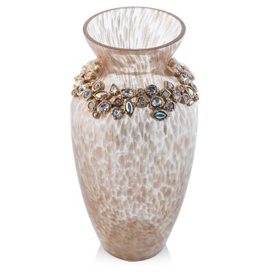 Jay Strongwater Norah Bejeweled Vase Opal SDH2562-219, MPN: SDH2562-219, 848510042727
