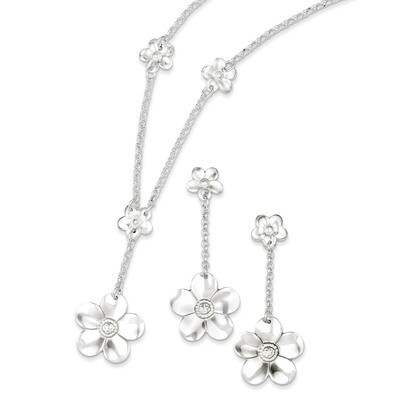 Necklace and Earring Set Sterling Silver QG2463SET, MPN: QG2463SET, 191101294501