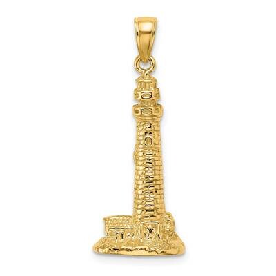 Cape May Nj Lighthouse Charm 14k Gold 3-D K7838, MPN: K7838, 637218041466