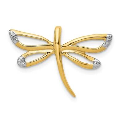 Rhodium Accent DragoNFLy Chain Slide 14k Gold Diamond PM5217-001-YA, MPN: PM5217-001-YA, 8839573068…