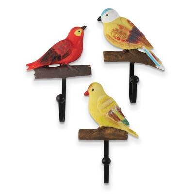 Set of 3 Resin Bird Hooks GM22679, MPN: GM22679, 788089153632