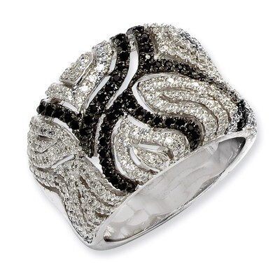 CZ Brilliant Embers Ring Sterling Silver QMP488-6