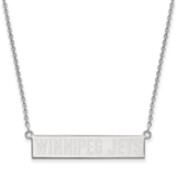 Winnipeg Jets Small Bar Necklace Sterling Silver Rhodium-plated SS024JTS-18, MPN: SS024JTS-18, 1911…