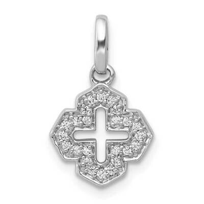 1/10Ct. Diamond Fancy Pendant 14k White Gold PM3699-010-WA, MPN: PM3699-010-WA, 883957664538