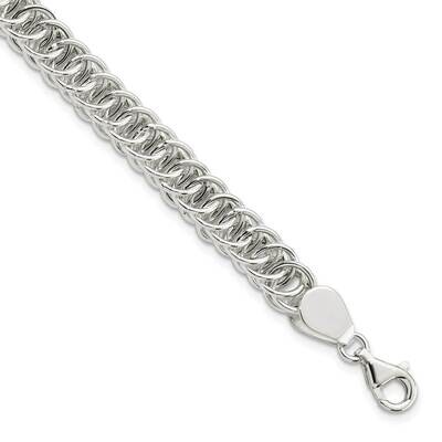 Fancy Circle Link 7.5 Inch Bracelet Sterling Silver Polished QG5734-7.5, MPN: QG5734-7.5, 191101781…