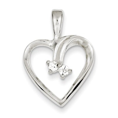 Heart Pendant Diamond Sterling Silver QP2769, MPN: QP2769, 883957533575