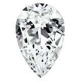 Cubic Zirconia White 10X7mm Pear A Quality Gemstone CZ-1007-PSF-WH-A, MPN: CZ-1007-PSF-WH-A,