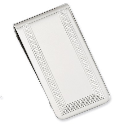 Kelly Waters with Engravable Area Money Clip Rhodium-plated Polished GP3821, MPN: GP3821, 191101076…